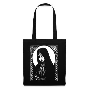 Dark Art Occult Gothic Batcave Girl Post Punk Bat - Tote Bag - black - Front