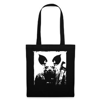 Dunkle Kunst Okkulter Horror Schwein Gas Maske Grindcore Thr - Stoffbeutel - Schwarz - Vorne