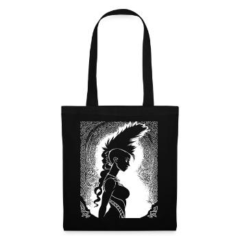 Fantasy Post Punk Celtic Tribal Art Batcave Girl - Tote Bag - black - Front