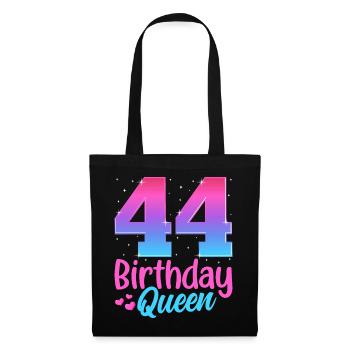 Birthday Queen 44 Geburtstag - Tote Bag - black - Front