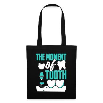 Le moment du laboratoire dentaire dentaire Laboratoire dentaire - Sac en tissu - noir - Devant