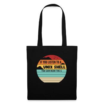 If You Listen To A Unix Shell IT Operations Admin - Tote Bag - black - Front