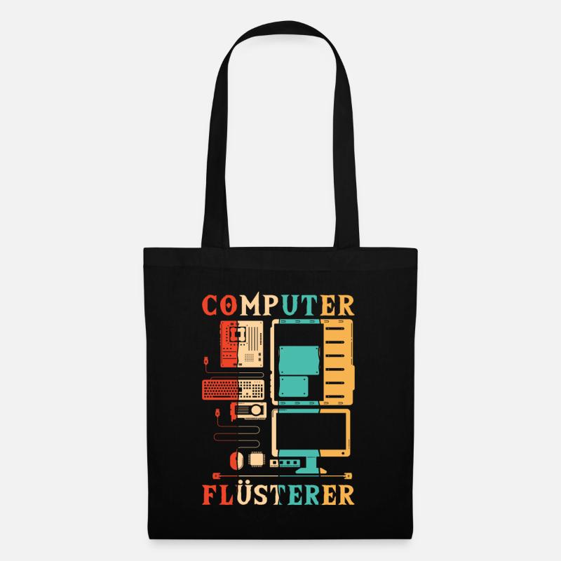 Computer Flüsterer Informatiker Admin - Stoffbeutel - Schwarz