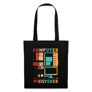 Computer Whisperer IT-Betrieb Informatiker - Stoffbeutel - Schwarz - Vorne