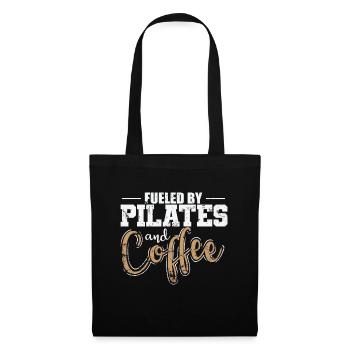 Fueled by Pilates and Coffee Powerhouse - Tote Bag - black - Front