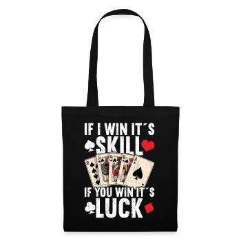 Poker - Sac en tissu - noir - Devant