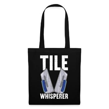 Tuiler Setter Tileter Tiles - Sac en tissu - noir - Devant