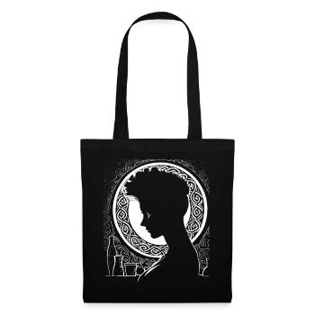 Fantasy Post Punk Celtic Tribal Art Batcave Girl - Tote Bag - black - Front