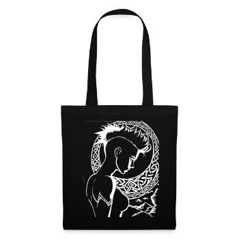 Fantasy Post Punk Celtic Tribal Art Batcave Girl - Tote Bag - black - Front