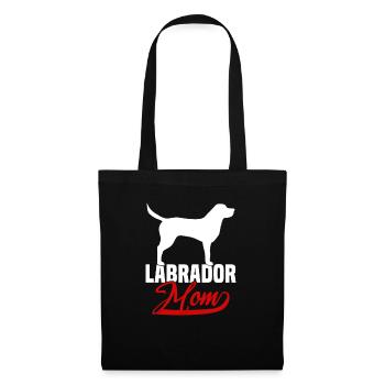 Labrador Mom - Stoffbeutel - Schwarz - Vorne
