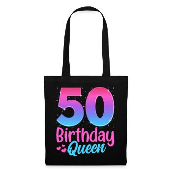 Anniversaire Queen 50 Geburtstag - Sac en tissu - noir - Devant