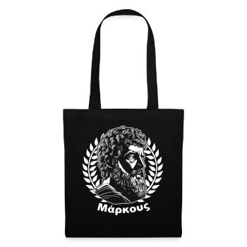 Marcus Aurelius Greek Stoic Philosopher Stoicism - Tote Bag - black - Front