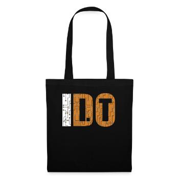 Je le fais Opérations informatiques Informaticien Administrateur - Sac en tissu - noir - Devant