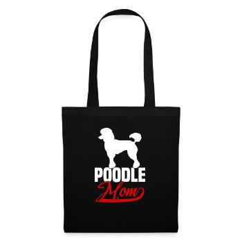 Poodle Mom - Stoffbeutel - Schwarz - Vorne