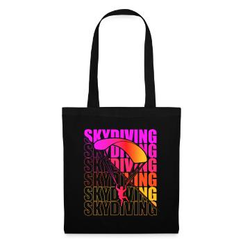 Skydive Freefly Skydiver Shirt Skydiving - Tote Bag - black - Front
