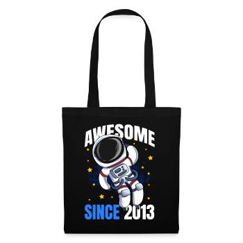 Génial depuis 2013 - 10e anniversaire d’astronaute - Sac en tissu - noir - Devant