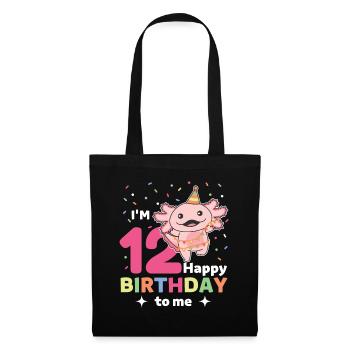 Axolotl pour les enfants de 12 ans - Sac en tissu - noir - Devant