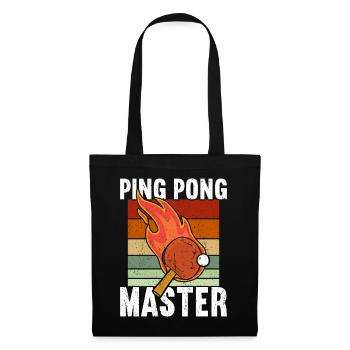 Ping Pong Table Tennis Ping-Pong - Tote Bag - black - Front
