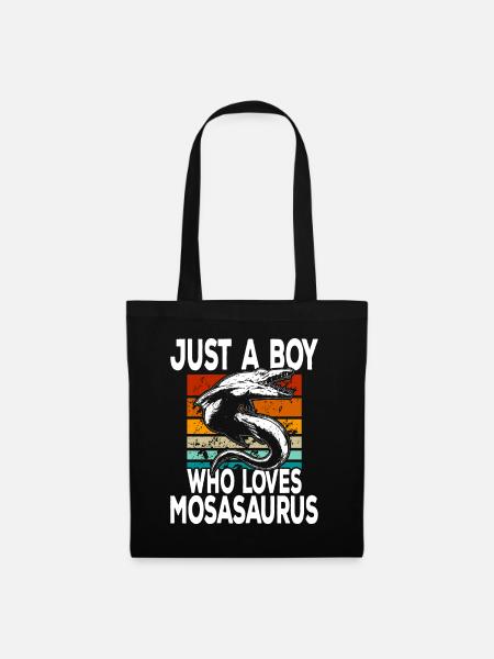 Mosasaurus Dinosaurier - Stoffbeutel - Schwarz