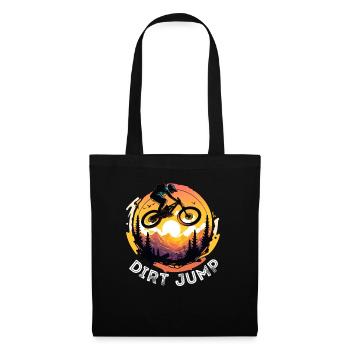 Dirt Jump Bike Sunset - Tote Bag - black - Front