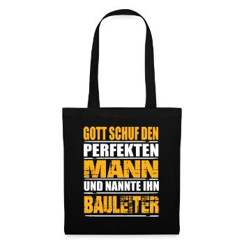Bauleiter - Stoffbeutel - Schwarz - Vorne