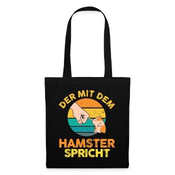 Nagetier Hamsterbesitzer Hamster - Stoffbeutel - Schwarz - Vorne
