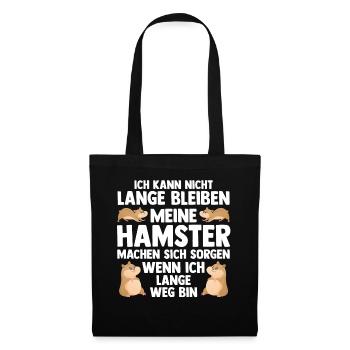 Nagetier Hamsterbesitzer Hamster - Stoffbeutel - Schwarz - Vorne