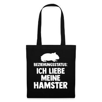 Nagetier Hamsterbesitzer Hamster - Stoffbeutel - Schwarz - Vorne