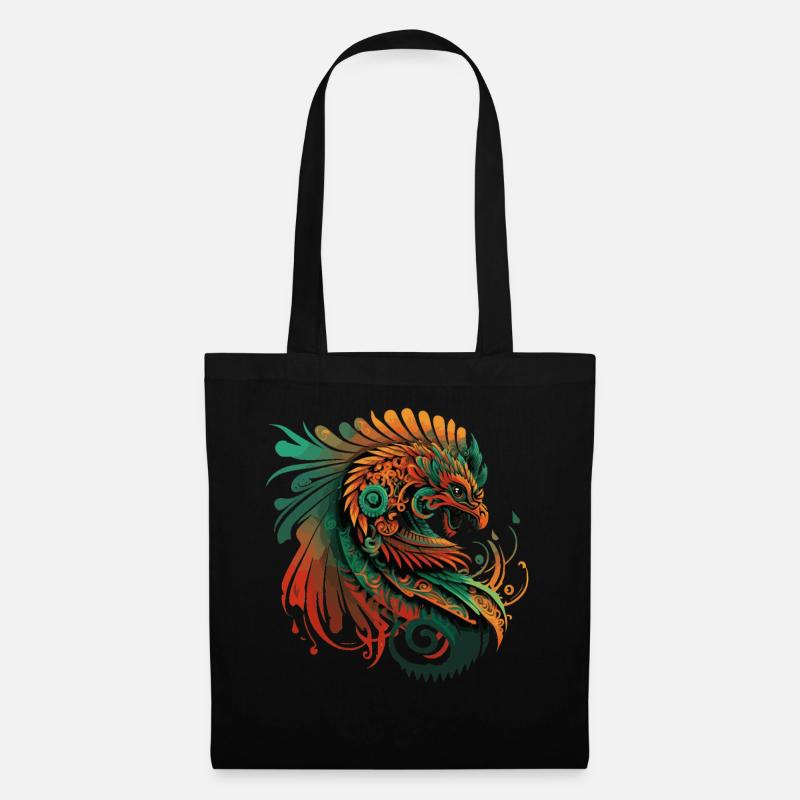 Ancient Aztec Deity Quetzalcoatl Serpent God Inca - Stoffbeutel - Schwarz