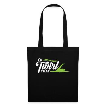 I'd Twirl That - Baton Twirler - Tote Bag - black - Front