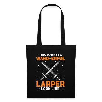 Citation de jeu de rôle fantastique pour le combat à l’épée - Sac en tissu - noir - Devant
