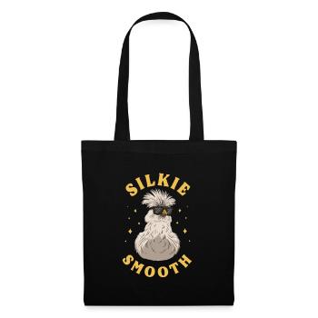 Silkie Smooth Chinese Silk Poulet - Sac en tissu - noir - Devant