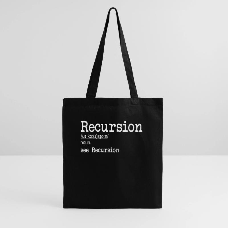 Récursion Définition Développeur Codeur Programmeur Sac en tissu