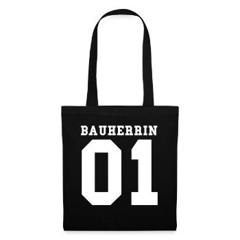Bauherrin - Stoffbeutel - Schwarz - Vorne