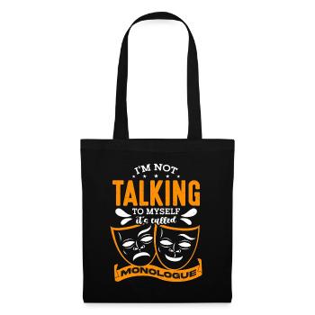Théâtre musical Je ne me parle pas à moi-même Théâtre - Sac en tissu - noir - Devant
