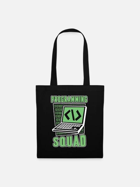 Programming Squad Softwareentwickler Developer - Stoffbeutel - Schwarz