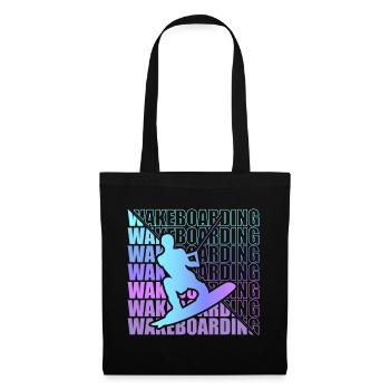 Wakeboard Wakeboarder Wakeboarding Freestyle DNA - Tote Bag - black - Front