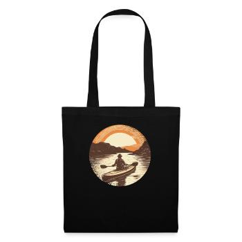 Kanu Canadier-Canoe Kajak Water-Paddle - Stoffbeutel - Schwarz - Vorne