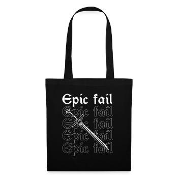 Larping for fantasy role-playing games and sword fights - Tote Bag - black - Front