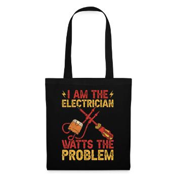 Électriciens électriciens - Sac en tissu - noir - Devant
