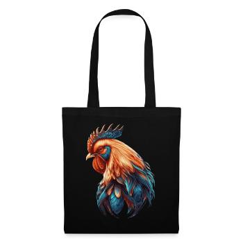 Flower Crown Chicken Floral Farm Animal Pet - Tote Bag - black - Front