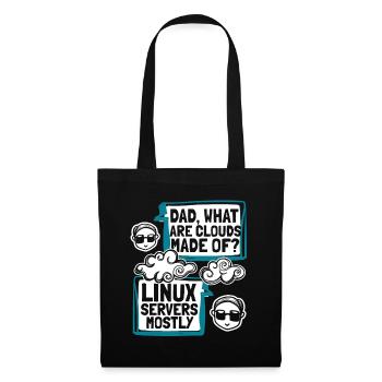 Dad What Are Clouds Made Of Developer Coder - Tote Bag - black - Front