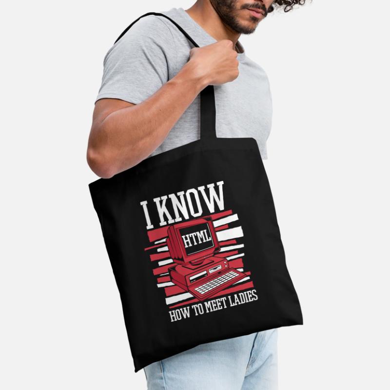 Je sais chaud pour rencontrer des dames Developer Coder Sac en tissu