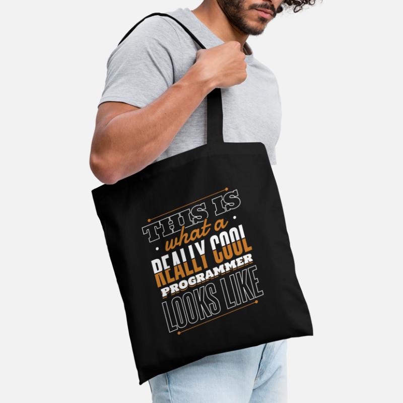 What A Really Cool Programmer Looks Like Coder Tote Bag