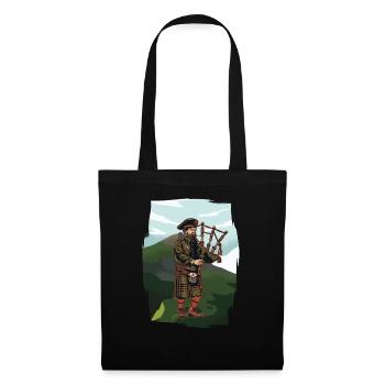 Cornemuse des Highlands écossais cornemuse - Sac en tissu - noir - Devant