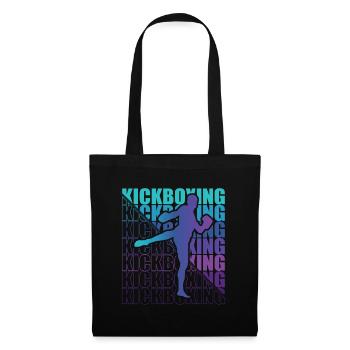 Kickboxer Martial Arts Kickboxing Kickboxen - Stoffbeutel - Schwarz - Vorne