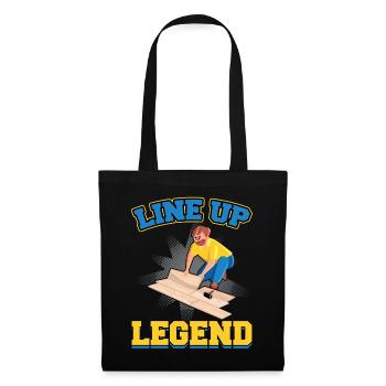 Line Up Legend - Flooring Installer - Stoffbeutel - Schwarz - Vorne