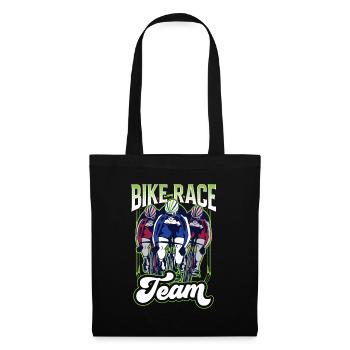 Cycling Race Team Race Cyclist Bicycle - Tote Bag - black - Front