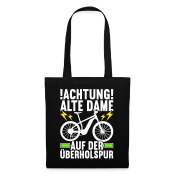 E-Bike E Bike Elektrofahrrad Elektrorad - Stoffbeutel - Schwarz - Vorne