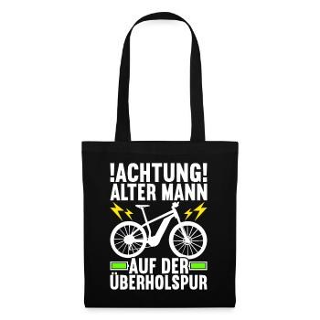 E-Bike E Bike Elektrofahrrad Elektrorad - Stoffbeutel - Schwarz - Vorne